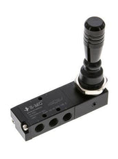 5/3 G1/8'' Mitte geschlossen Handhebelventil Raste 0-8bar/0-112psi E.MC