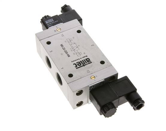 3/2 G1/2'' (G1/8'') Bistable Solenoid Valve External Pilot 12V DC 0-10bar/0-140psi Airtec