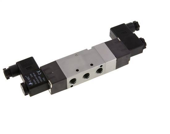 5/3 G1/4'' Druck-Center-Magnetventil 24V DC 1,5-8bar/21,0-112psi E.MC