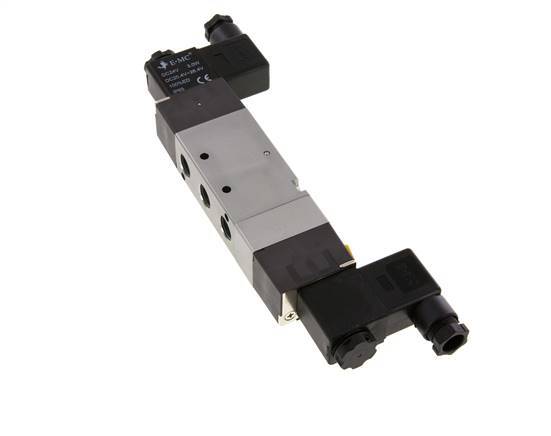 5/3 G1/4'' Druck-Center-Magnetventil 24V DC 1,5-8bar/21,0-112psi E.MC