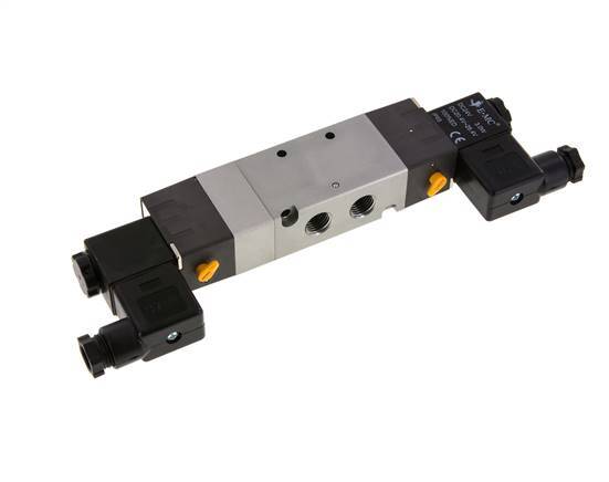 5/3 G1/4'' Druck-Center-Magnetventil 24V DC 1,5-8bar/21,0-112psi E.MC
