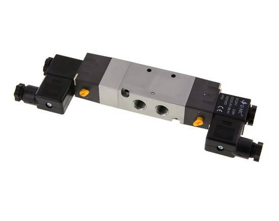 5/3 G1/4'' Druck-Center-Magnetventil 24V DC 1,5-8bar/21,0-112psi E.MC