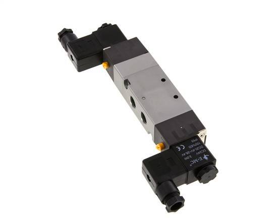 5/3 G1/4'' Druck-Center-Magnetventil 24V DC 1,5-8bar/21,0-112psi E.MC