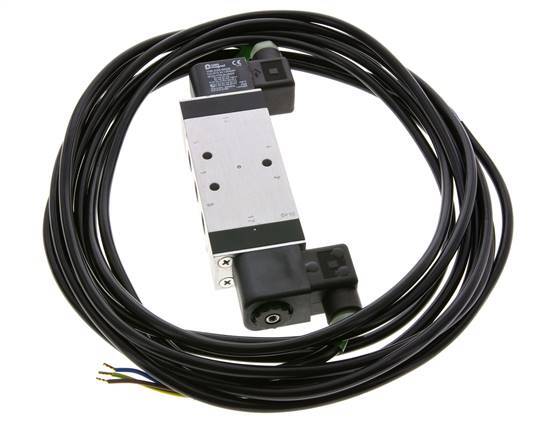 5/3 G1/4'' Center Closed Magnetventil 230V AC ATEX 3-10bar/42-140psi Airtec