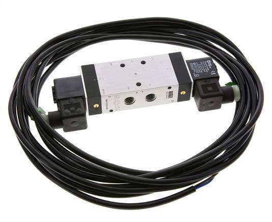 5/3 G1/4'' Center Closed Magnetventil 230V AC ATEX 3-10bar/42-140psi Airtec