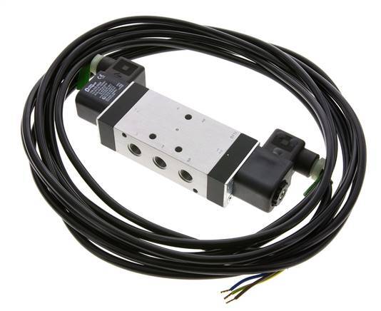 5/3 G1/4'' Center Closed Magnetventil 230V AC ATEX 3-10bar/42-140psi Airtec
