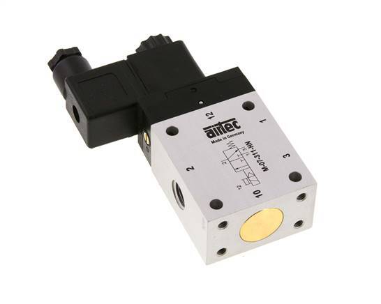 3/2 G1/4'' NC-Magnetventil 24V AC 2,5-10bar/35,0-140psi Airtec