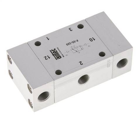 3/2 G1/8'' Bistabiles Luftsteuerventil ATEX 0-10bar/0-140psi Airtec