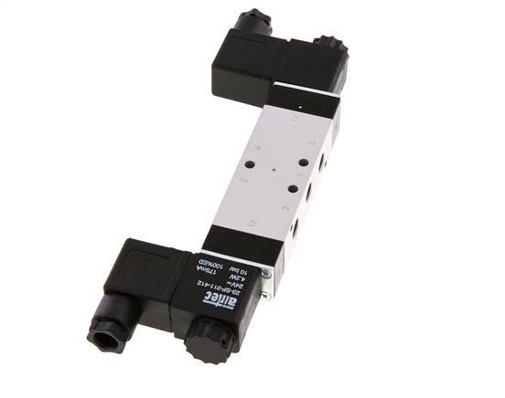 5/3 G1/8'' Druck-Center-Magnetventil 24V AC 3-10bar/42-140psi Airtec