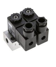 2x3/2 G1/8'' NC-Magnetventil 24V DC -0,95-10bar/-13,2-140psi Airtec
