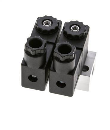 2x3/2 G1/8'' NC-Magnetventil 24V DC -0,95-10bar/-13,2-140psi Airtec