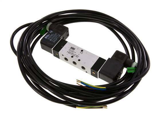 5/3 G1/8'' Abgas-Mittelmagnetventil 230V AC ATEX 3-10bar/42-140psi Airtec
