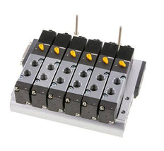 G1/8'' 6x Pneumatik-Ventilinsel 24V DC 1,5-8bar/21,0-112psi Mehrpolig E.MC