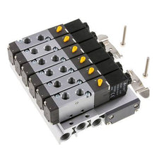 G1/8'' 6x Pneumatik-Ventilinsel 24V DC 1,5-8bar/21,0-112psi Mehrpolig E.MC