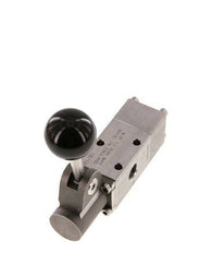 3/2 G1/4'' Handhebelventil Edelstahl Raste -0,95-12bar/-13,2-168psi