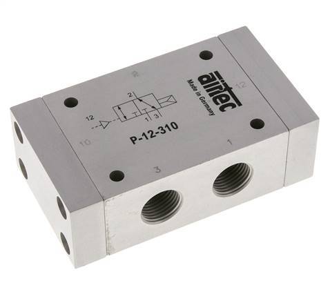 3/2 G1/2'' (G1/8'') Luftsteuerventil 1-10bar/14-140psi Airtec