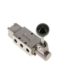 5/2 G1/4'' Handhebelventil Edelstahl Raste -0,95-12bar/-13,2-168psi