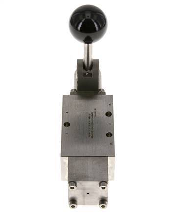 5/2 G1/4'' Handhebelventil Edelstahl Raste -0,95-12bar/-13,2-168psi