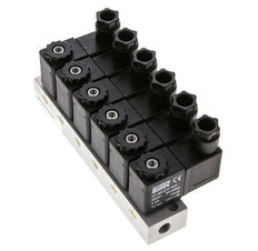 6x3/2 G1/8'' NC-Magnetventil 230V AC -0,95-10bar/-13,2-140psi Airtec
