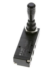 5/3 G1/4'' (G1/8'') Druckzentrum Handhebelventil 0-8bar/0-112psi E.MC