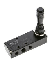 5/3 G1/4'' (G1/8'') Druckzentrum Handhebelventil 0-8bar/0-112psi E.MC
