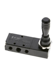 5/3 G1/4'' (G1/8'') Druckzentrum Handhebelventil 0-8bar/0-112psi E.MC