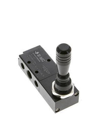 5/3 G1/4'' (G1/8'') Druckzentrum Handhebelventil 0-8bar/0-112psi E.MC