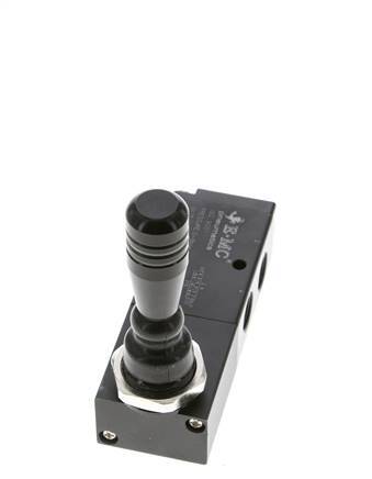 5/3 G1/4'' (G1/8'') Druckzentrum Handhebelventil 0-8bar/0-112psi E.MC