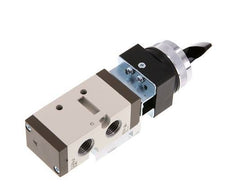 5/2 G1/4'' (G1/8'') Drehschaltventil Schwarz 0-8bar/0-112psi YPC
