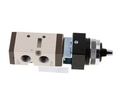 5/2 G1/4'' (G1/8'') Drehschaltventil Schwarz 0-8bar/0-112psi YPC
