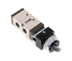 5/2 G1/4'' (G1/8'') Drehschaltventil Schwarz 0-8bar/0-112psi YPC