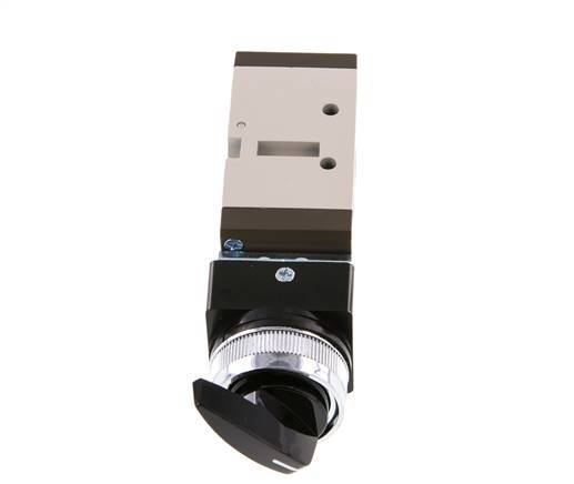 5/2 G1/4'' (G1/8'') Drehschaltventil Schwarz 0-8bar/0-112psi YPC