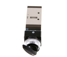 5/2 G1/4'' (G1/8'') Drehschaltventil Schwarz 0-8bar/0-112psi YPC