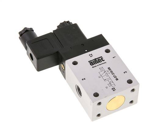 3/2 G1/4'' NC-Magnetventil 115V AC 1,5-10bar/21,0-140psi Airtec