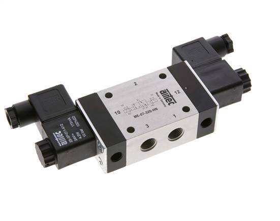 3/2 G1/4'' (G1/8'') Bistable Solenoid Valve External Pilot 12V DC 0-10bar/0-140psi Airtec