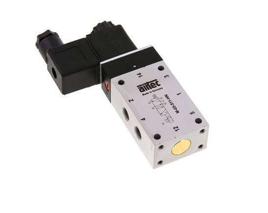 5/2 G1/8''-Magnetventil 12V DC 3-10bar/42-140psi Airtec