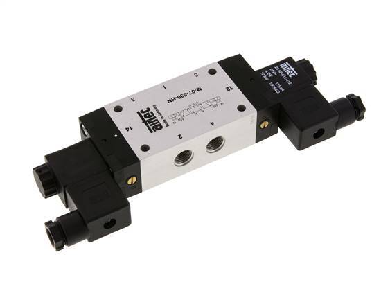 5/3 G1/4'' Center Closed Magnetventil 24V AC 3-8bar/42-112psi Airtec