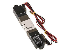 5/3 M5 Zentrum geschlossen Magnetventil 24V DC 2-10bar/28-140psi 2-poliger Stecker YPC