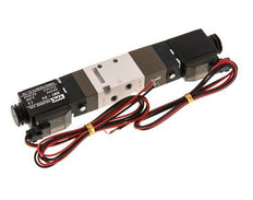 5/3 M5 Zentrum geschlossen Magnetventil 24V DC 2-10bar/28-140psi 2-poliger Stecker YPC