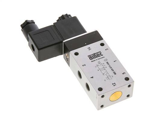 5/2 G1/8'' Magnetventil Externer Pilot 24V DC -0.95-10bar/-13.2-140psi Airtec
