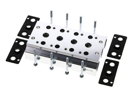 Verteiler 4-Stationen E.MC 5/2 5/3-fach