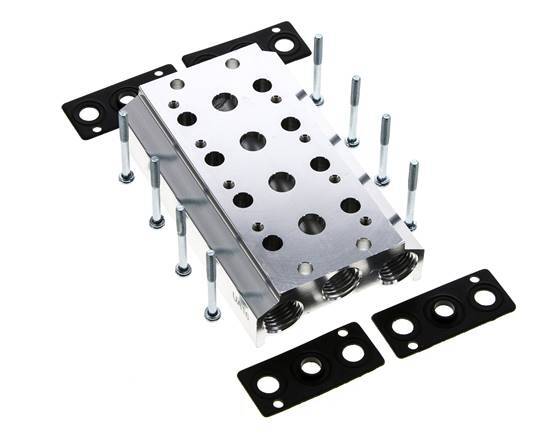 Verteiler 4-Stationen E.MC 5/2 5/3-fach