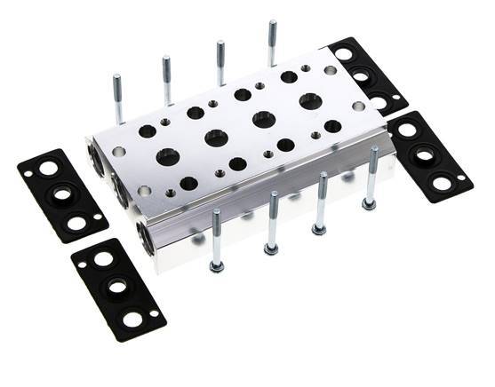 Verteiler 4-Stationen E.MC 5/2 5/3-fach