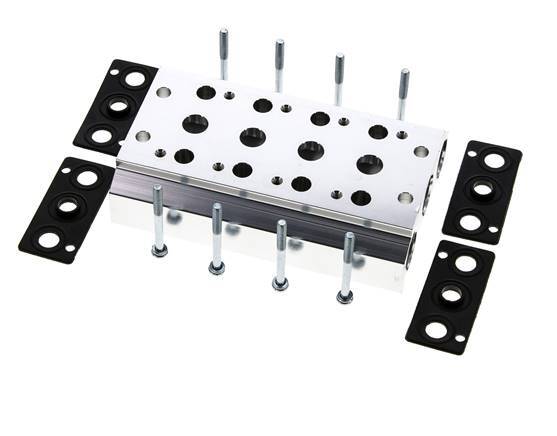 Verteiler 4-Stationen E.MC 5/2 5/3-fach