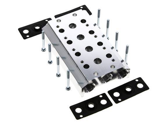 Verteiler 4-Stationen E.MC 5/2 5/3-fach