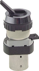 3/2 M5 Tumbler Schaltventil Schwarz 0-12bar/0-168psi 30.5mm Airtec