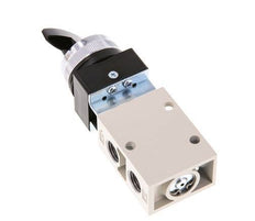 3/2 G1/4'' Drehschalter Ventil Schwarz 0-8bar/0-112psi YPC
