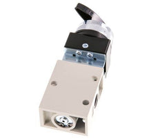3/2 G1/4'' Drehschalter Ventil Schwarz 0-8bar/0-112psi YPC