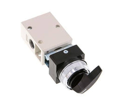 3/2 G1/4'' Drehschalter Ventil Schwarz 0-8bar/0-112psi YPC