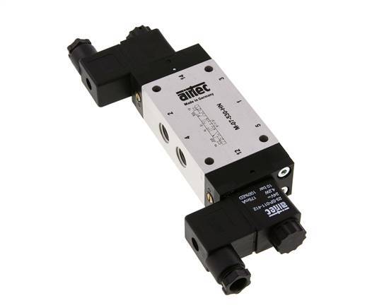5/3 G1/4'' Center Closed Magnetventil 24V DC 3-8bar/42-112psi Airtec